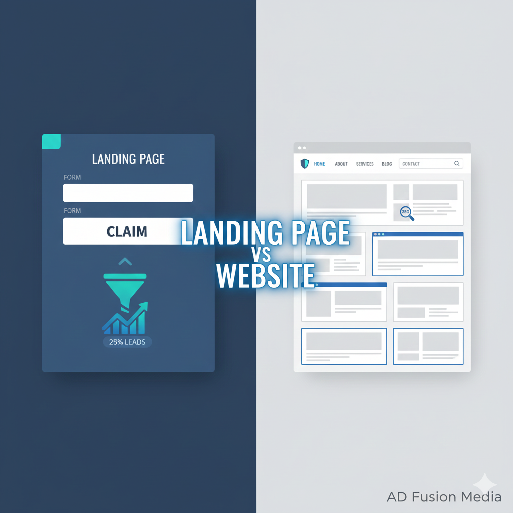 Landing Page vs Website Playbook – What Your Business Actually Needs